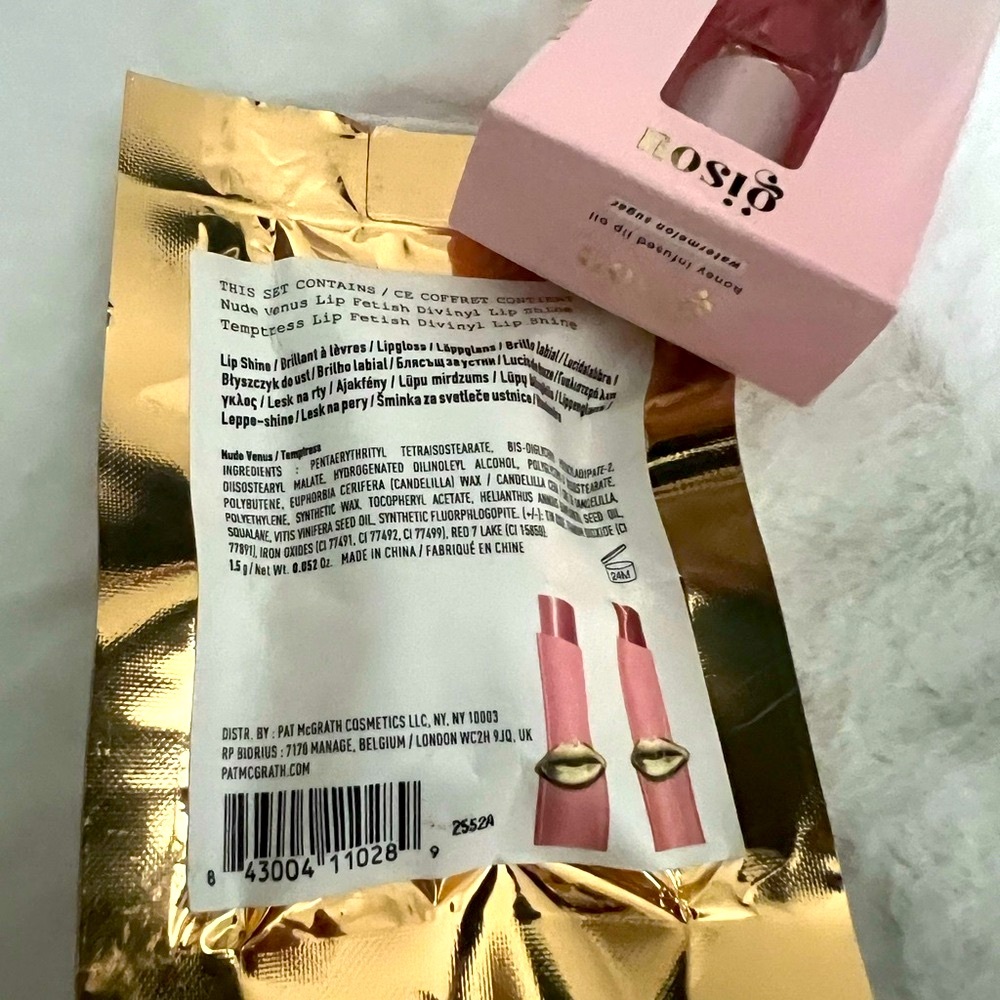 NEW Gisou & Pat McGrath Lipstick Set - Pink/Nude